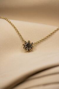 Salt en pepper diamant ketting
